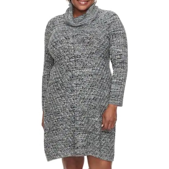 Dana Buchman Dresses & Skirts - Plus Size Dana Buchman Mitered Sweater Dress 0X